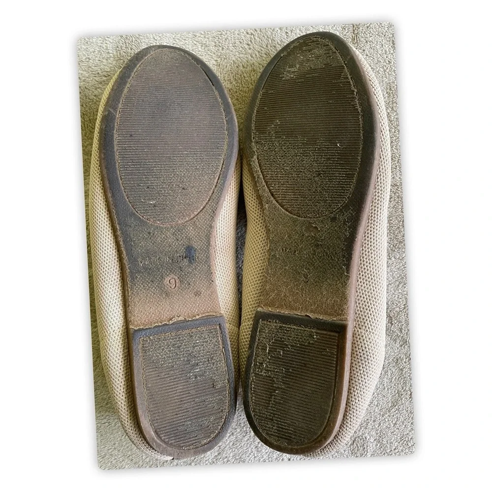 New Steve Madden Women's Raine Flats Size 9 Knit Fabric Casual Shoes Tan Khaki